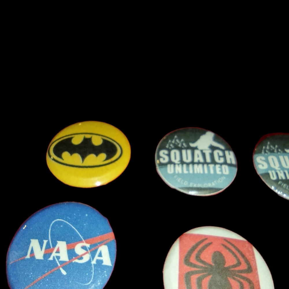 Twelve Assorted Themes One Inch Buttons - Picture 6 of 9